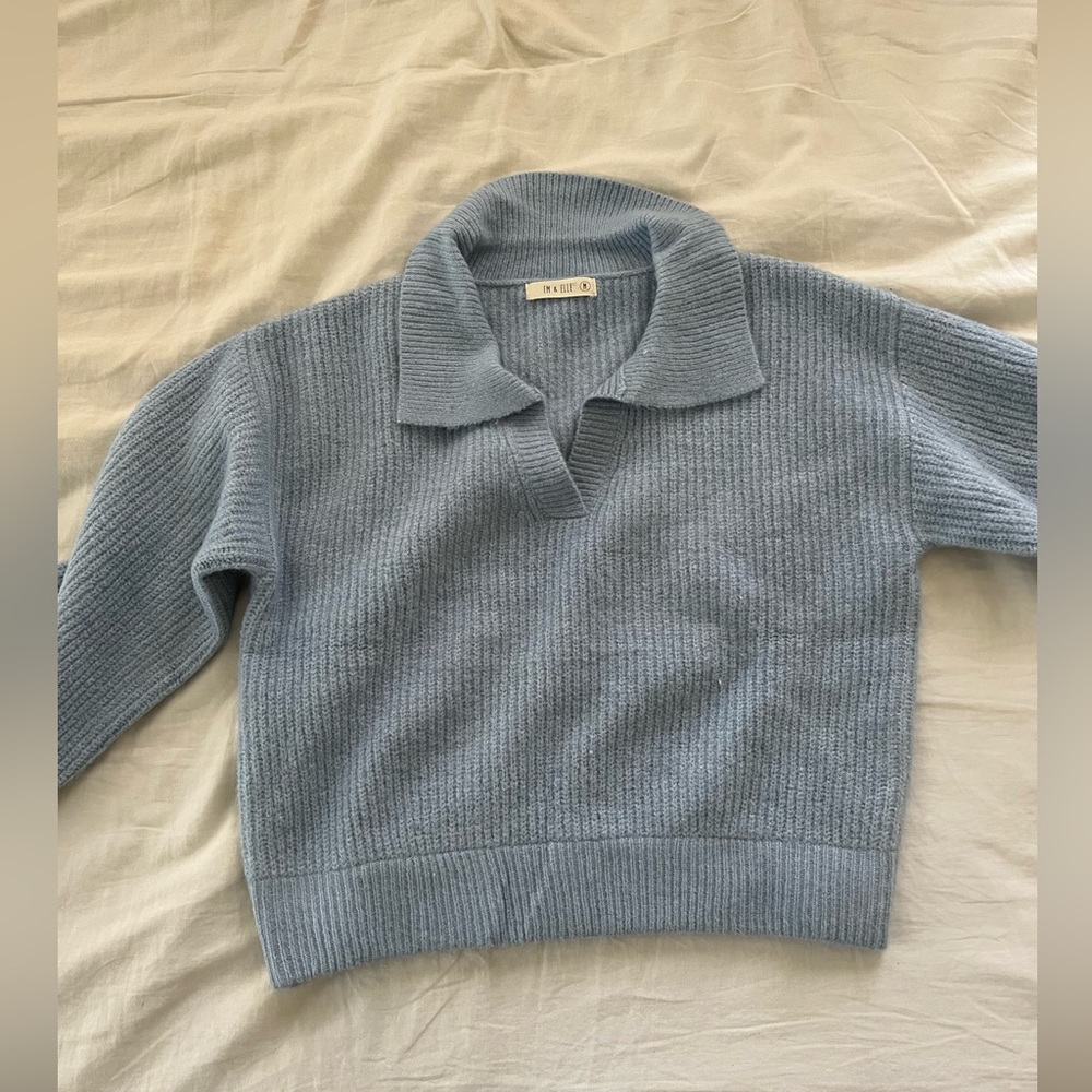 NWOT IMMENSELY soft baby blue sweater